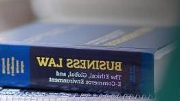 Photo of the Business Law textbook written by a 赌博娱乐平台网址大全 professor