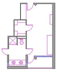 CAD Drawing of general room layout